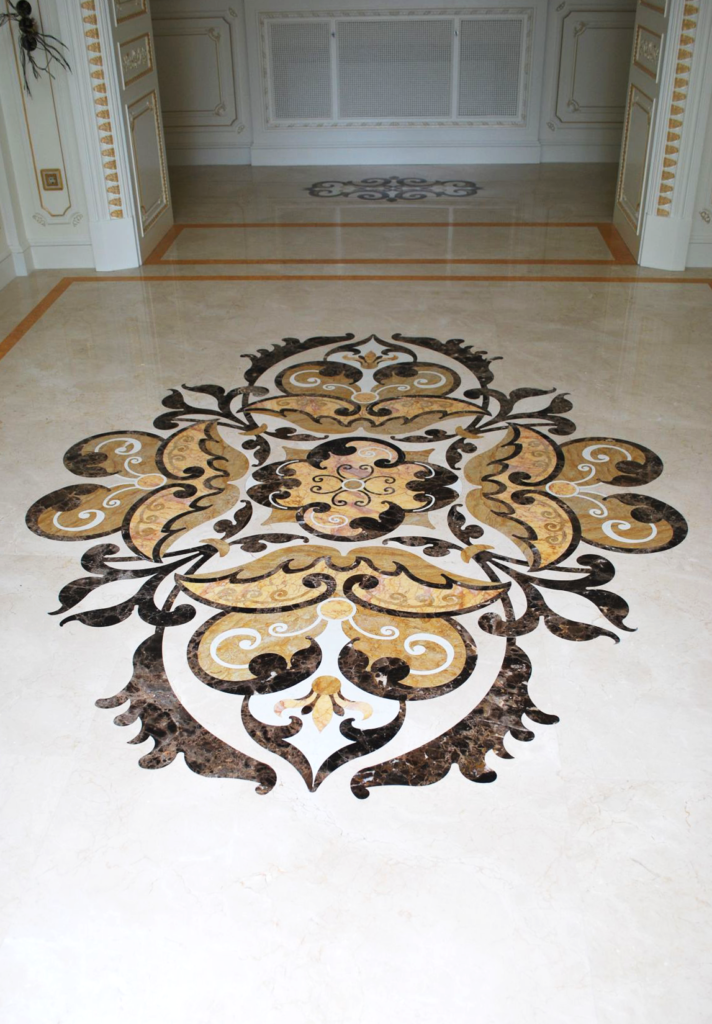 Stone Inlay Panel Flooring - 1