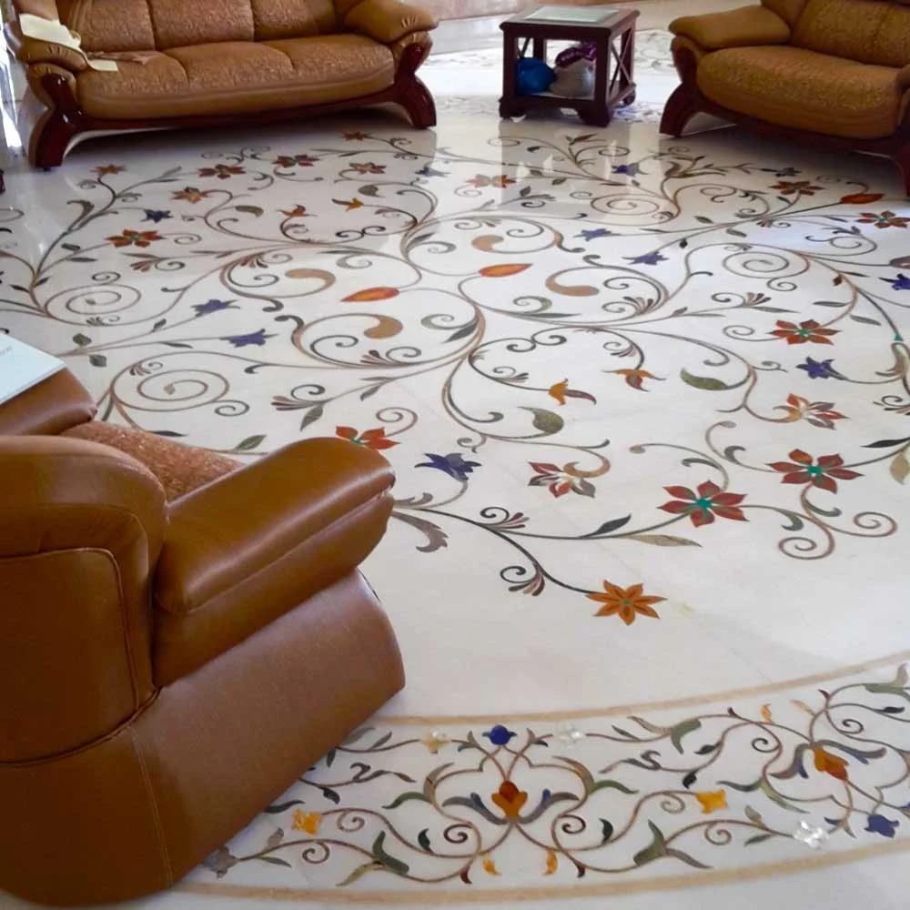 Stone Inlay Panel Flooring - 3