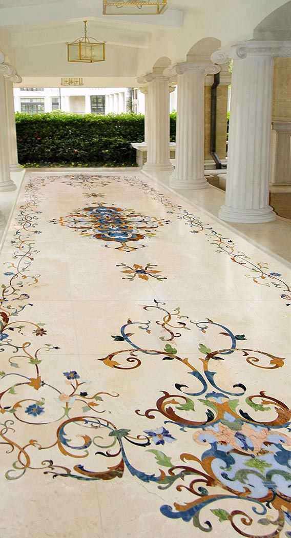 Stone Inlay Panel Flooring - 5