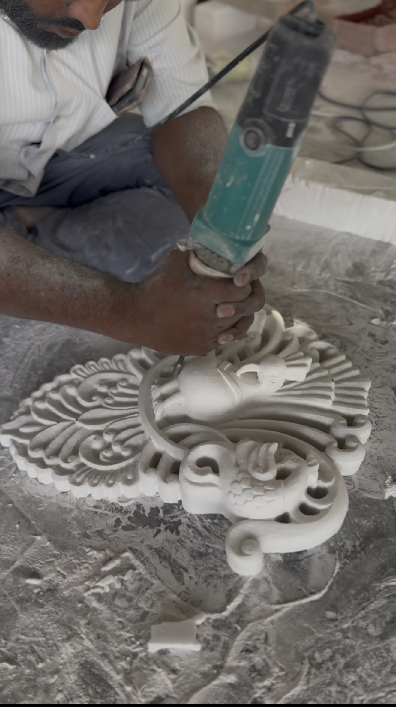 Marble manufacturing process