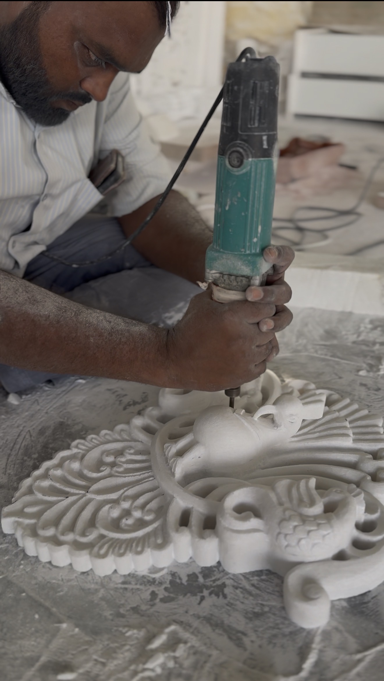 Marble manufacturing process