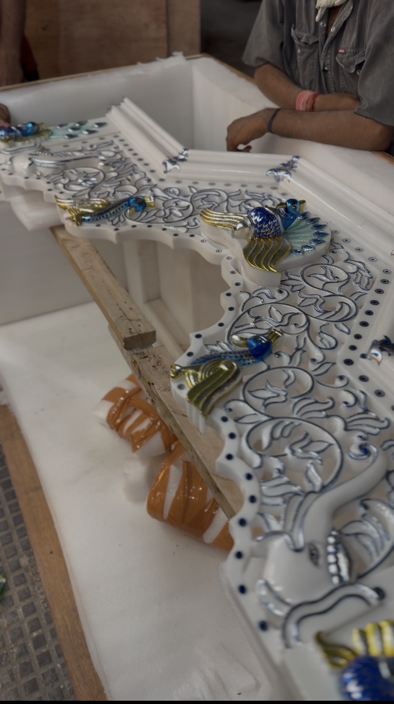 Marble manufacturing process