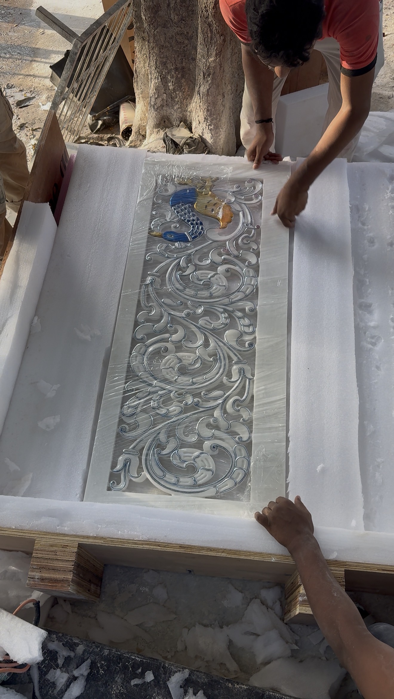 Marble manufacturing process