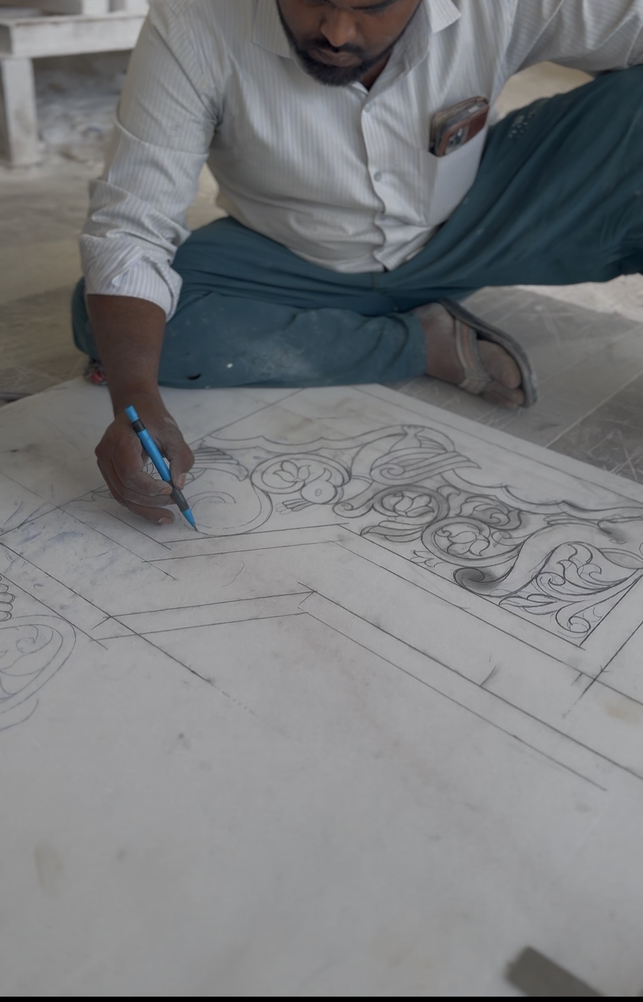 Marble manufacturing process