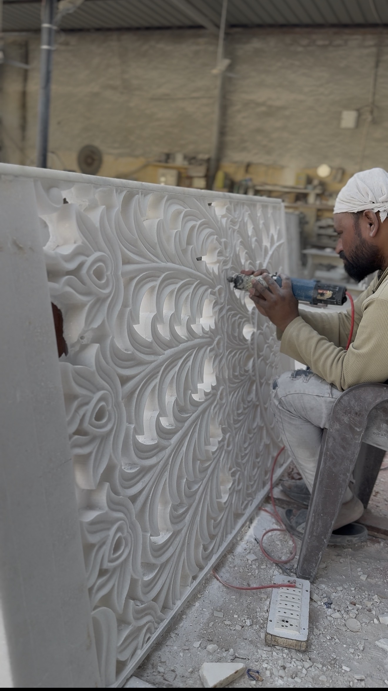 Marble manufacturing process