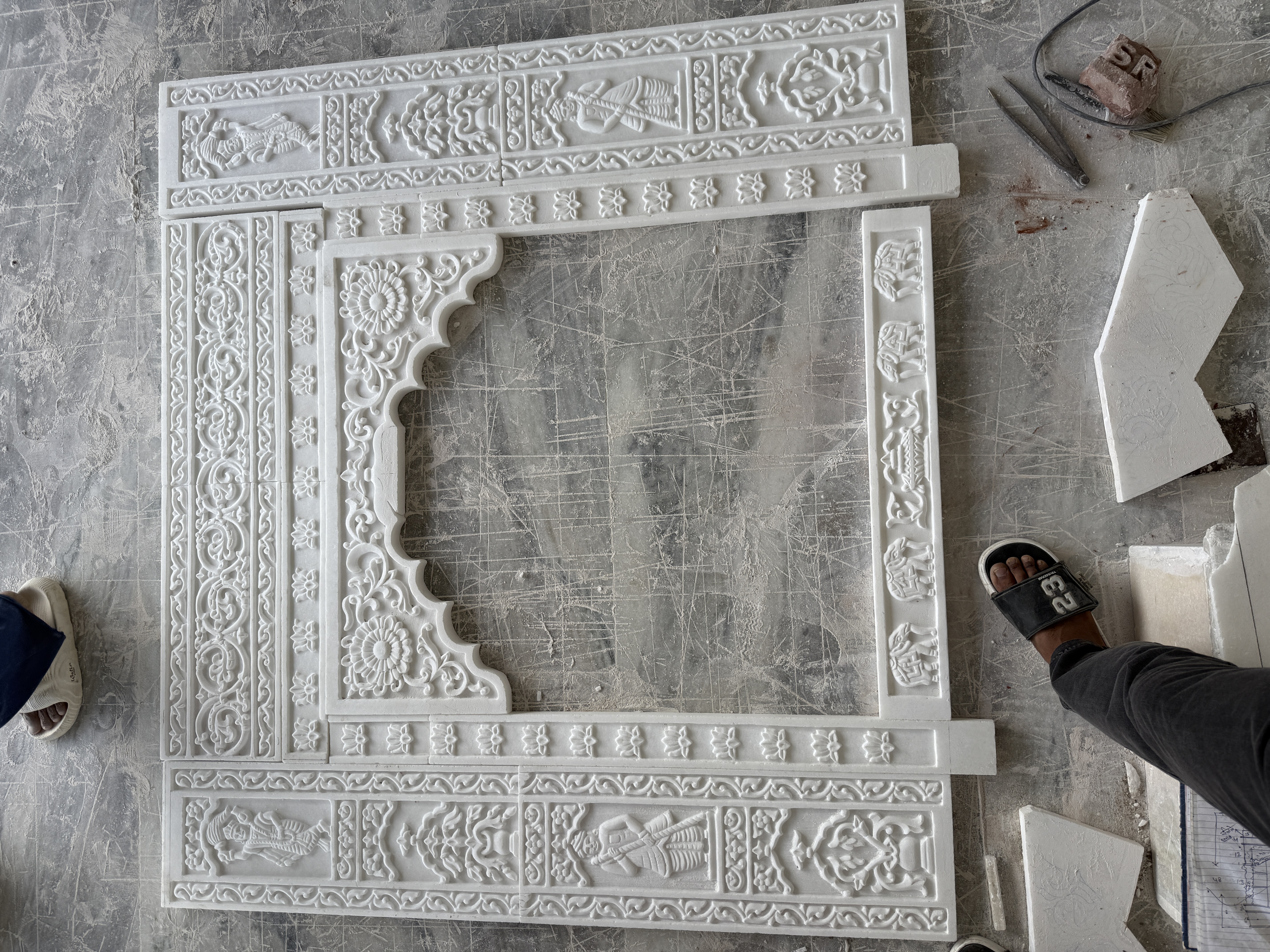 Marble manufacturing process