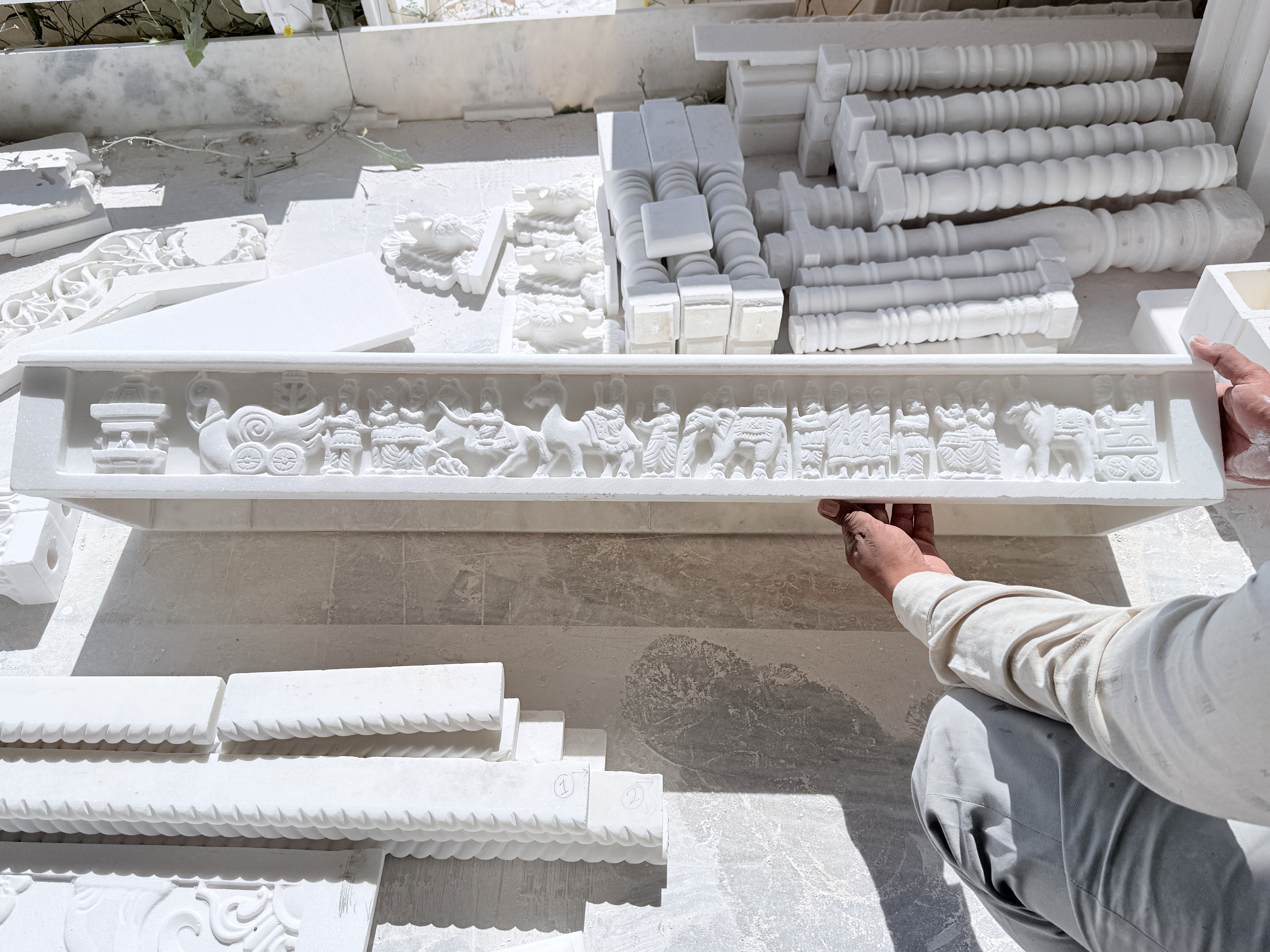 Marble manufacturing process